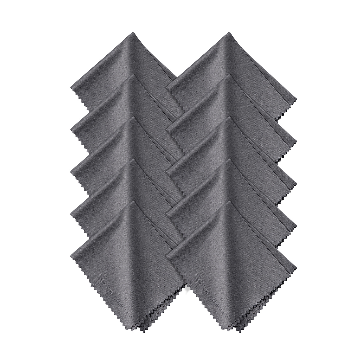 K&F Concept 10 Packs of Needle One Gray Cleaning Cloth 150*180mm