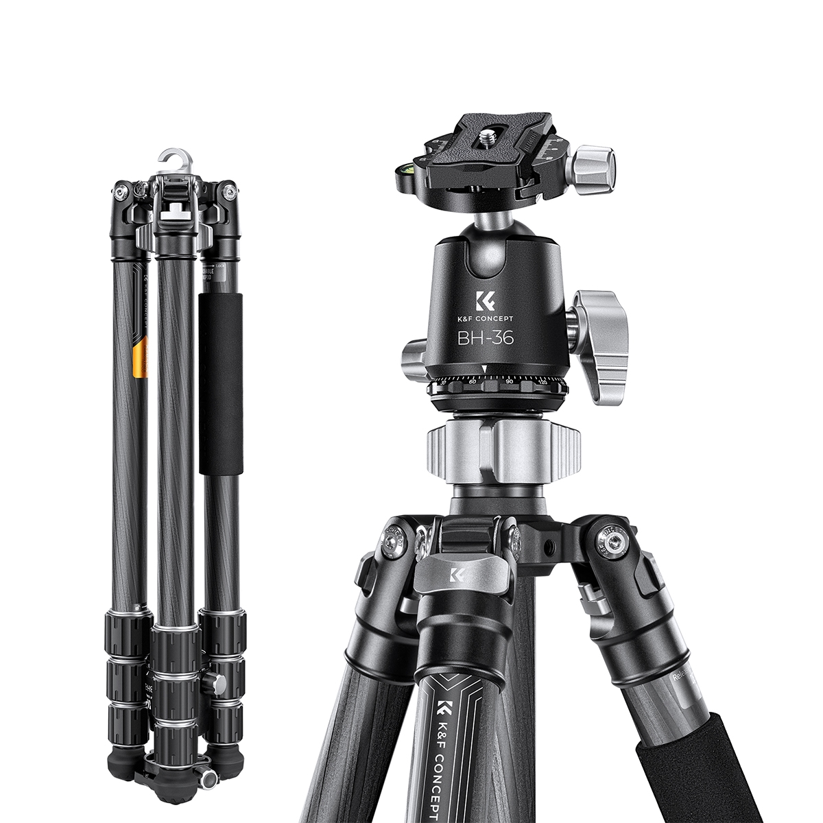 K&F Concept (KF09.117) X Series Carbon Fiber Tripod