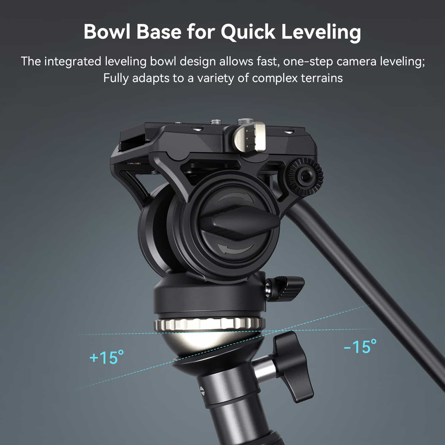 Smallrig (4475) CT-210 Video Fluid Head Tripod 8
