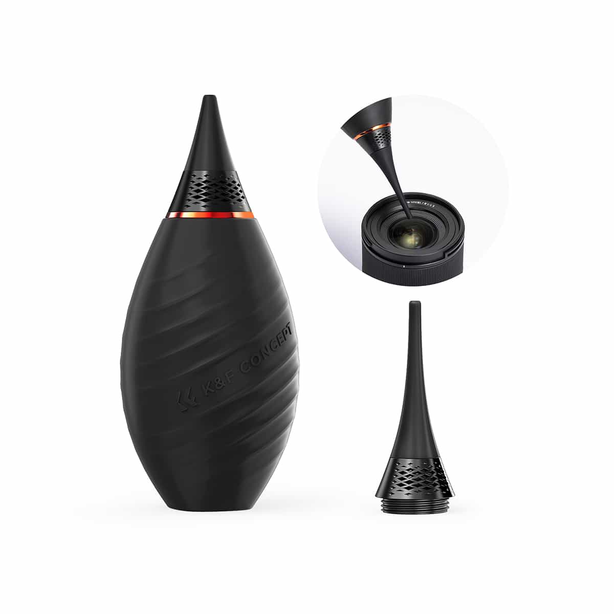K&F Concept (KF08.041) - Air Blower with Long Nozzle/Short Nozzle Switch Design for Camera and Lenses 2