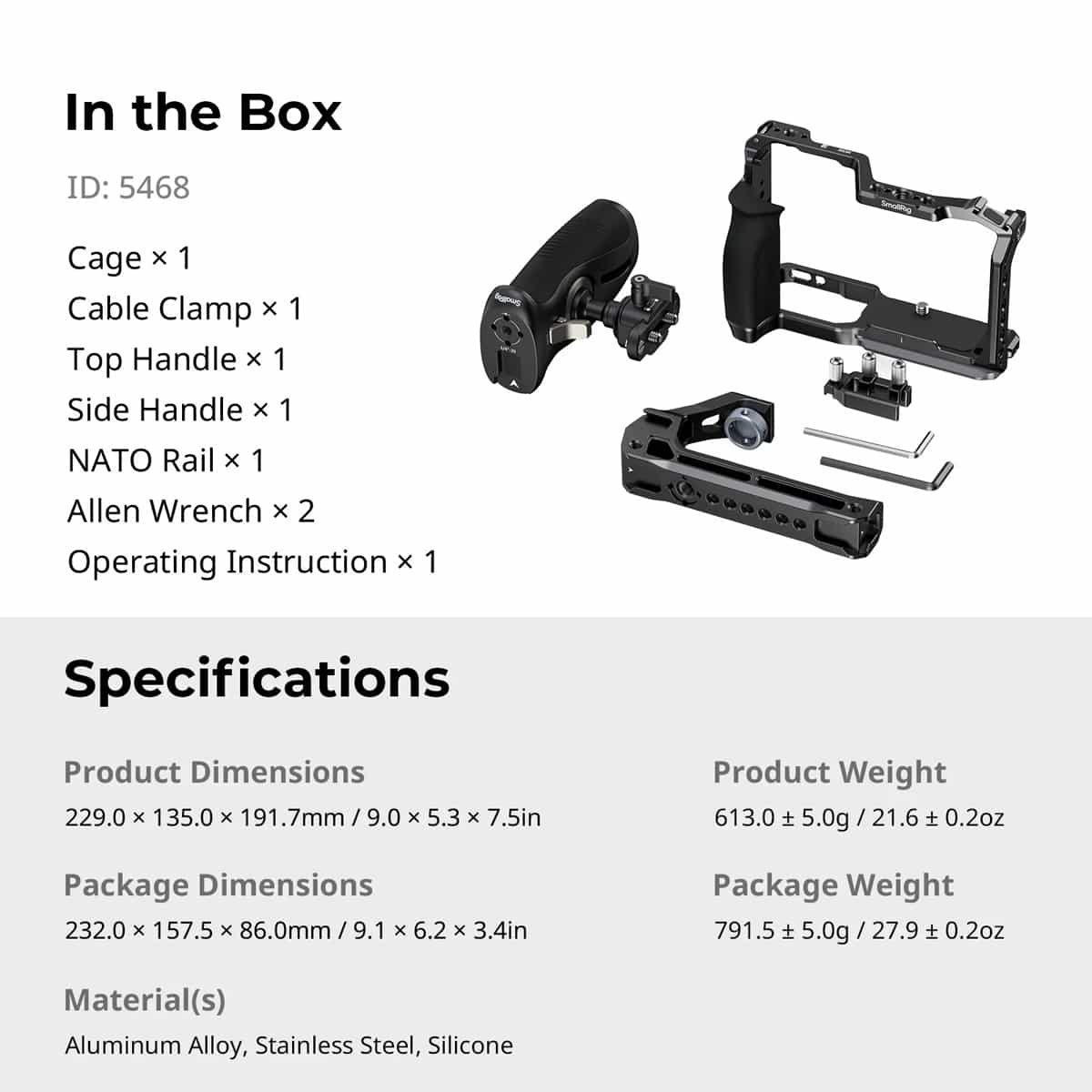 Smallrig (5468) Advance Cage Kit for Nikon ZR with Top and Side Handles 9