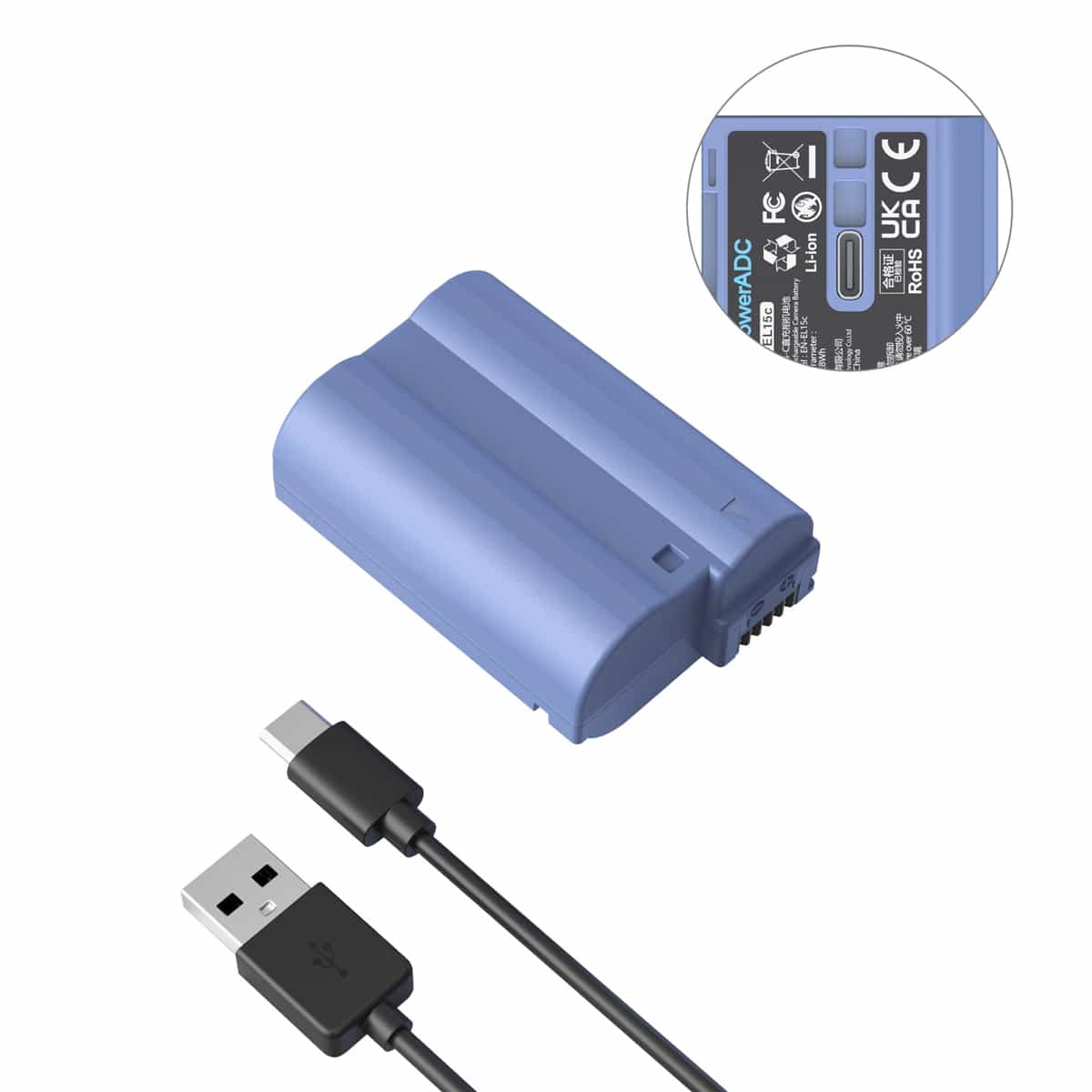 Smallrig (4332) Nikon EN-EL15C USB-C Rechargeable Camera Battery 2