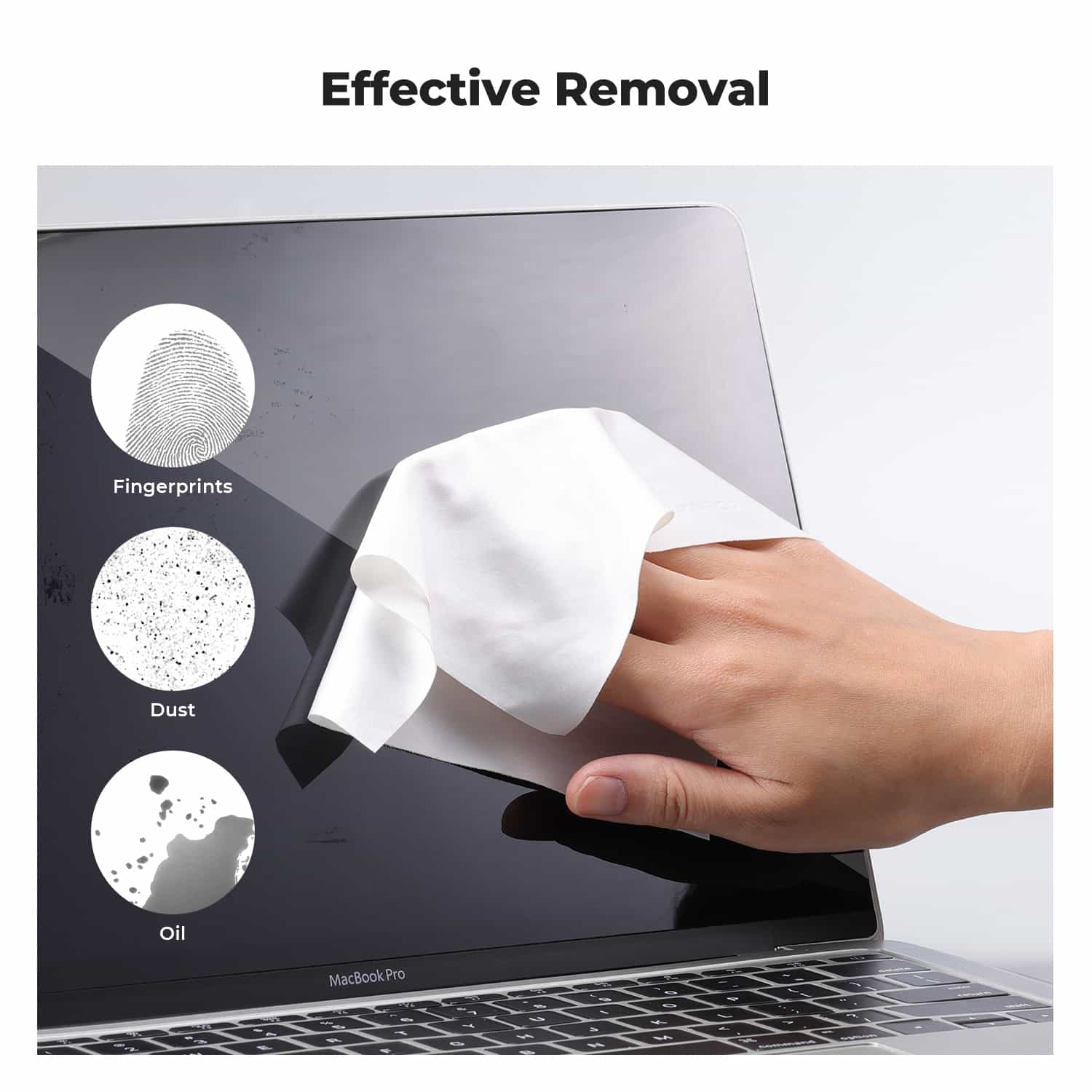 K&F Concept 10 Piece Pack Microfiber Cleaning Cloth Dust-Free White for Glass, Lenses, Phones, Screens 15*15cm 3
