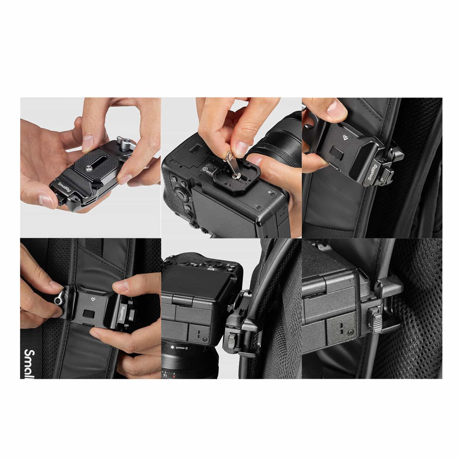 Smallrig (5053) Camera Clip with Quick Release Mount Plate Kit 4