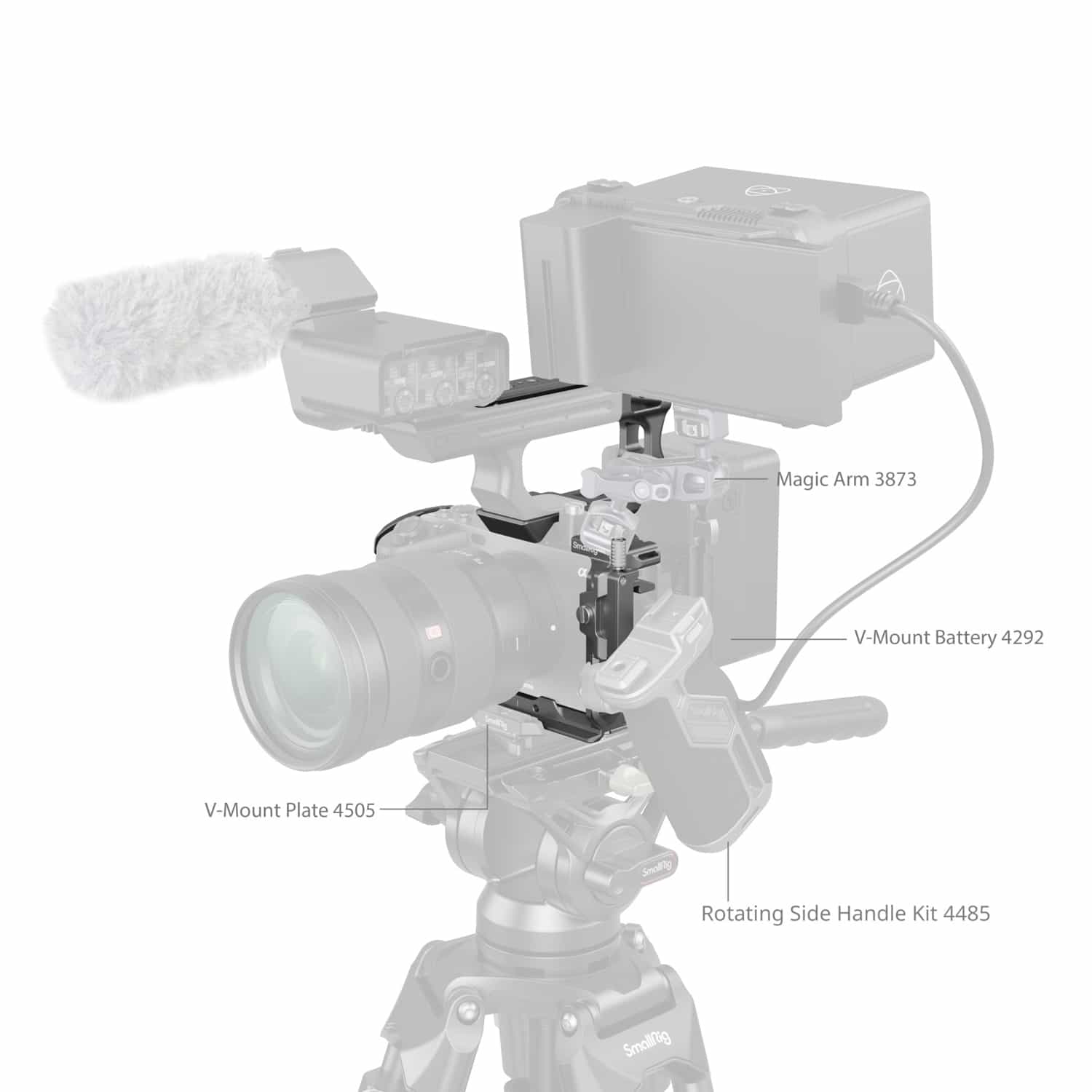 Smallrig (4771) HawkLock Quick Release Advanced Cage Kit for Sony FX3 / FX30 4