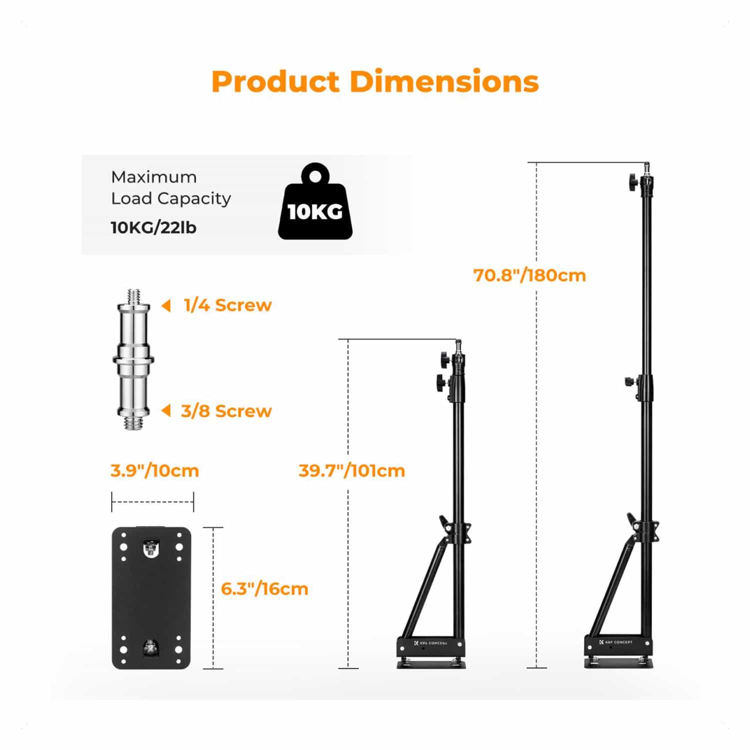 K&F Concept (KF34.049) Wall-Mounted Triangle Boom Arm 4