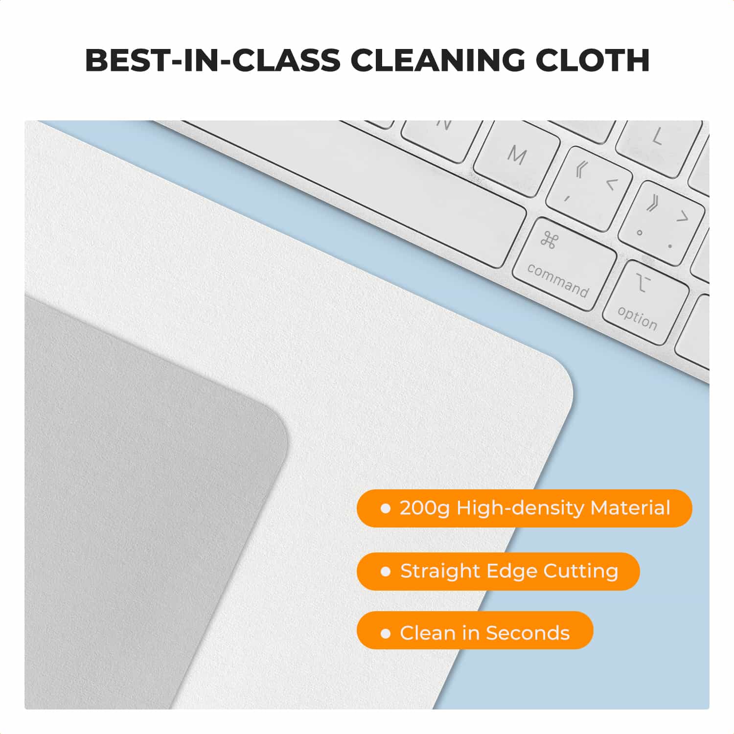 K&F Concept (KF08.056) Premium Microfiber Cleaning Cloths - Washable, 30 Pack, 6 x 7 inches (15 x 18 cm) 4
