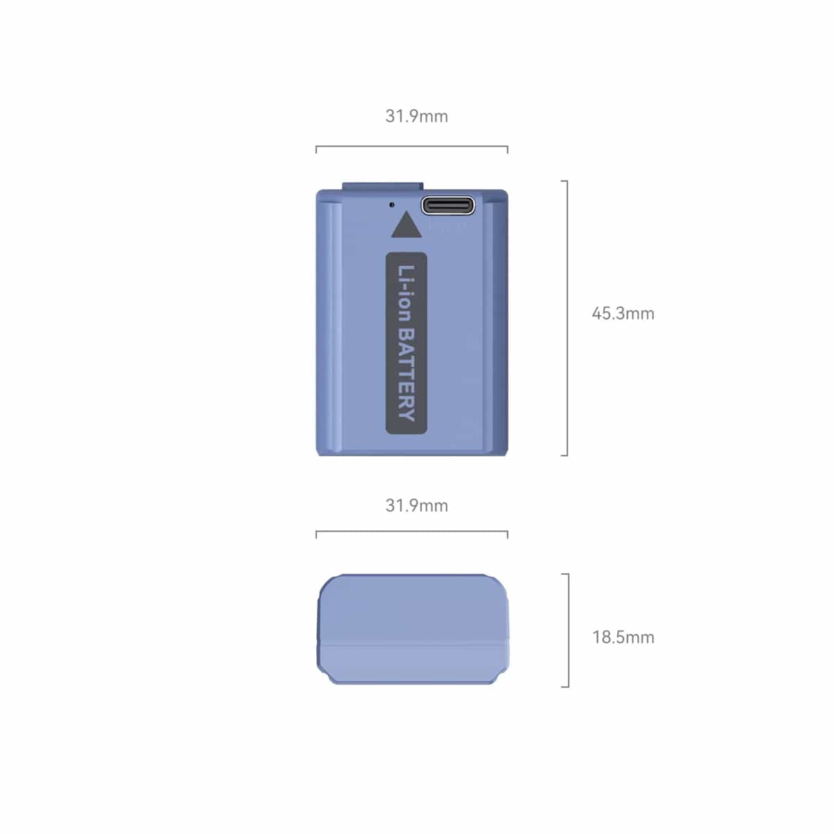 Smallrig (4330) Sony NP-FW50 USB-C Rechargeable Camera Battery 4