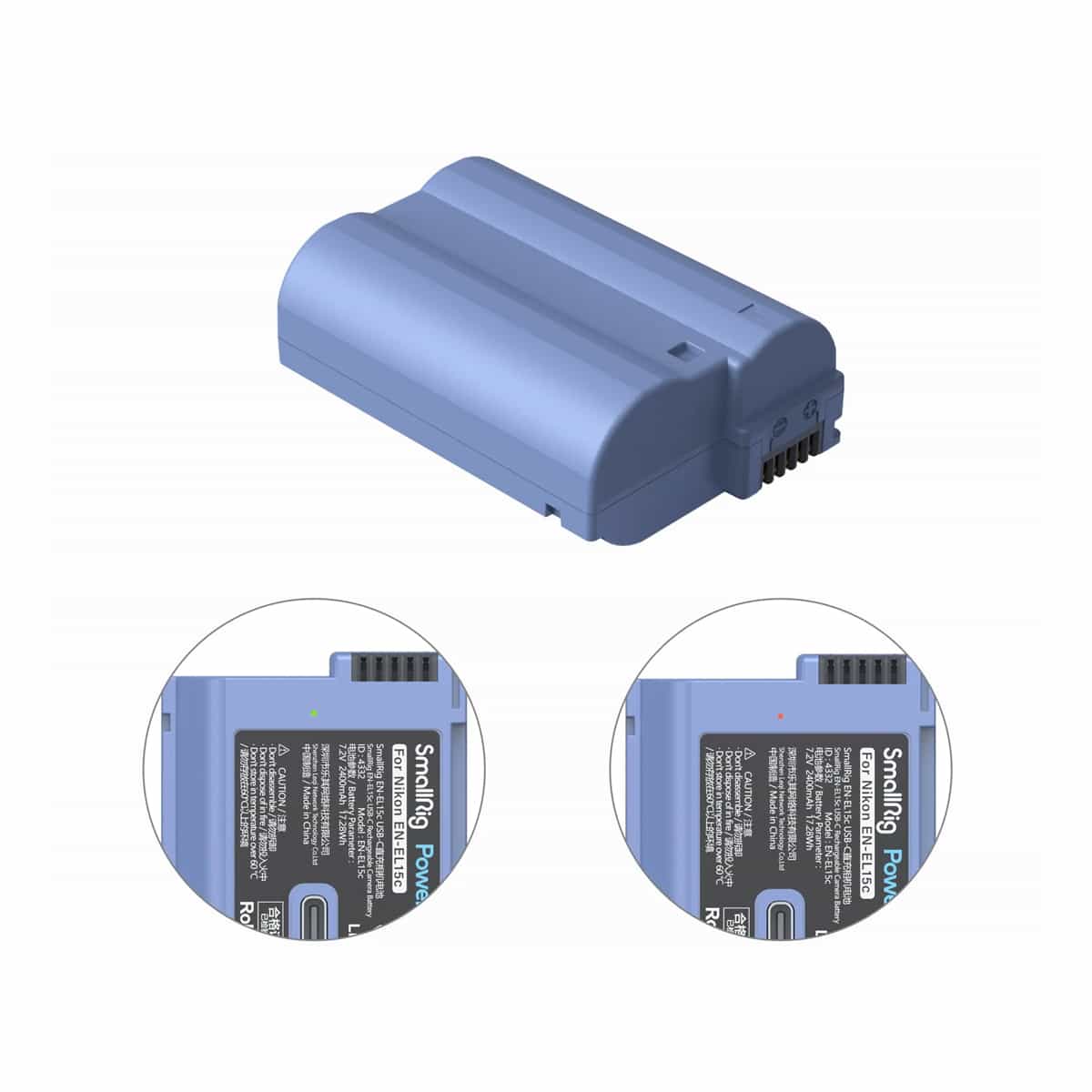 Smallrig (4332) Nikon EN-EL15C USB-C Rechargeable Camera Battery 4