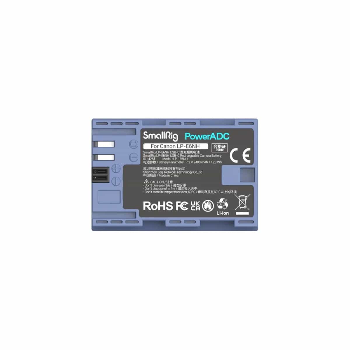 Smallrig (4264) Canon LP-E6NH USBC Rechargeable Camera Battery 3