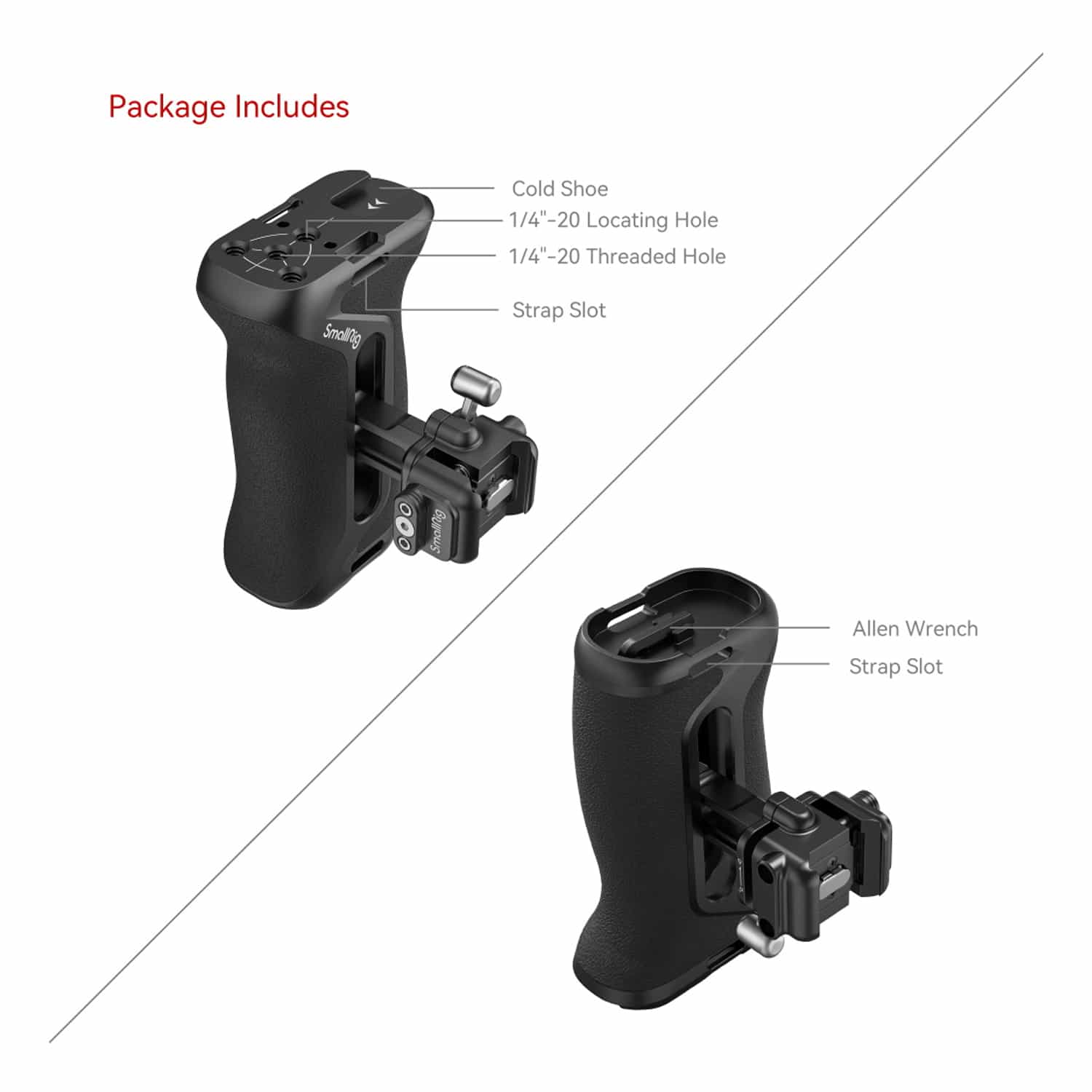 Smallrig (4017) Snap-on Quick Lock NATO Side Handle 5