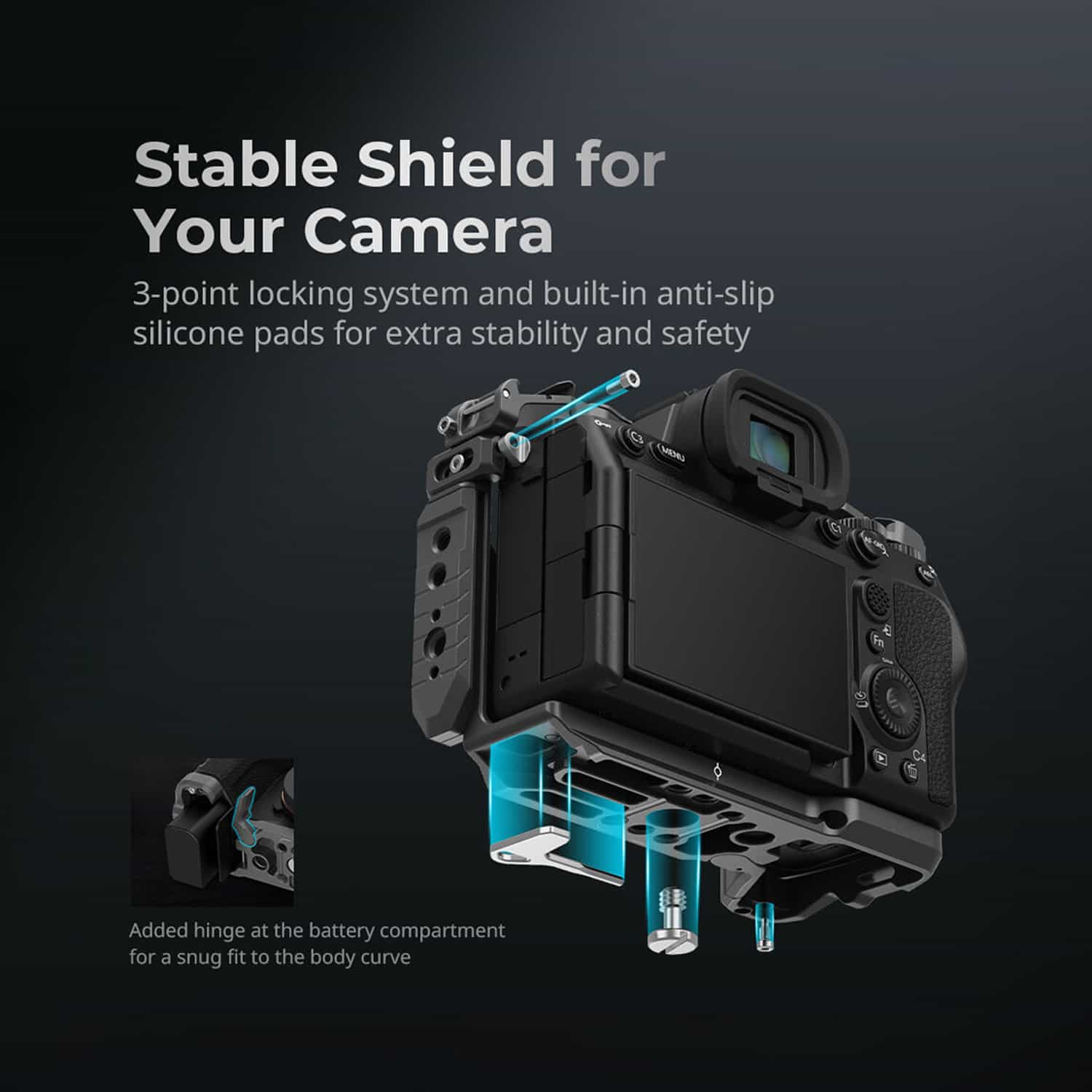 Smallrig (4481) HawkLock Quick Release Cage for Sony Alpha 7R V / Alpha 7 IV / Alpha 7S III / Alpha 1 / Alpha 7R IV 7