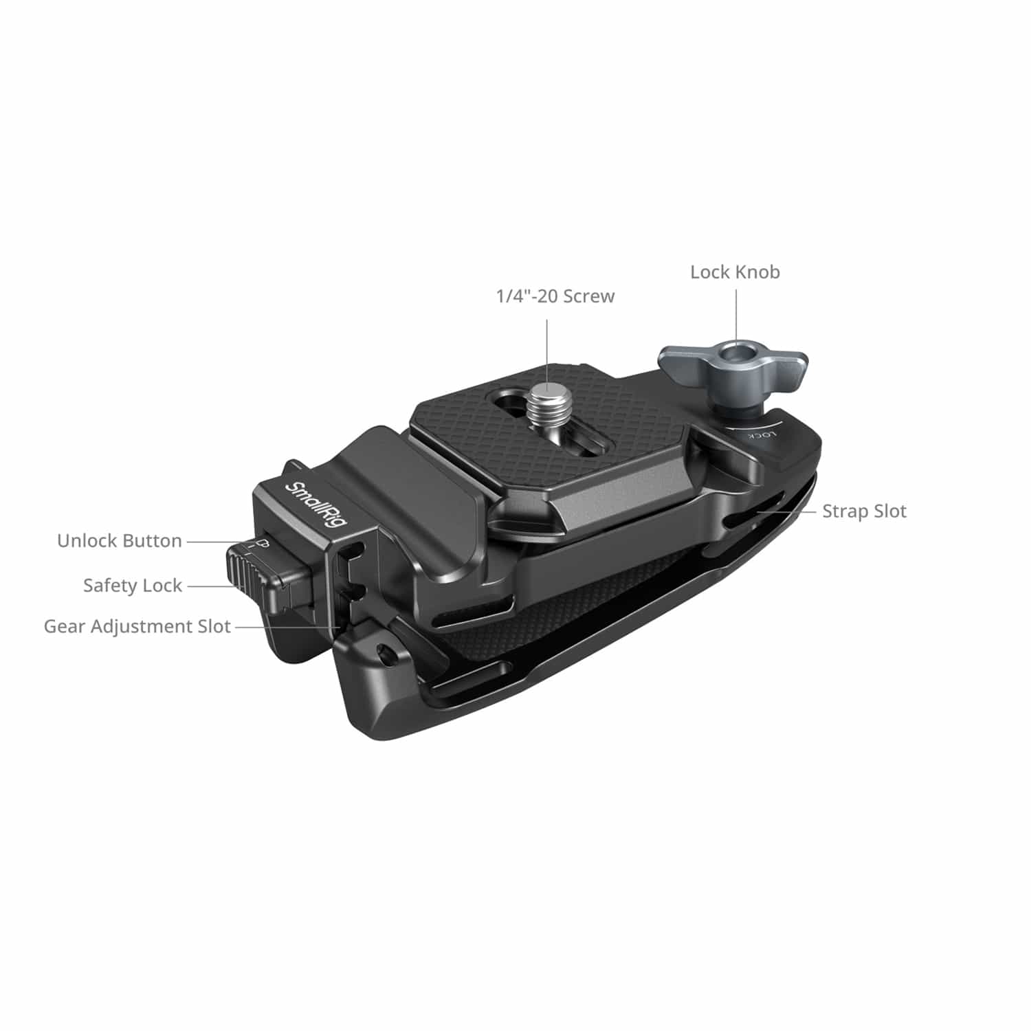 Smallrig (5053) Camera Clip with Quick Release Mount Plate Kit 8