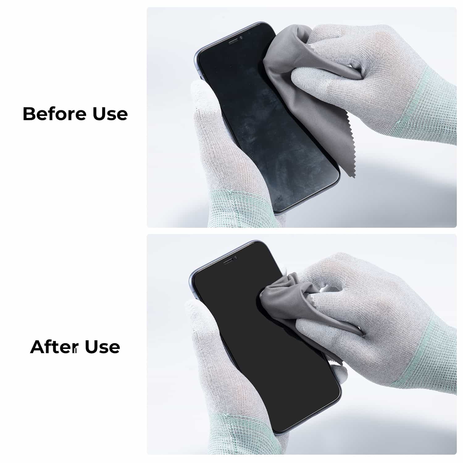 K&F Concept 10 Packs of Needle One Gray Cleaning Cloth 150*180mm 6