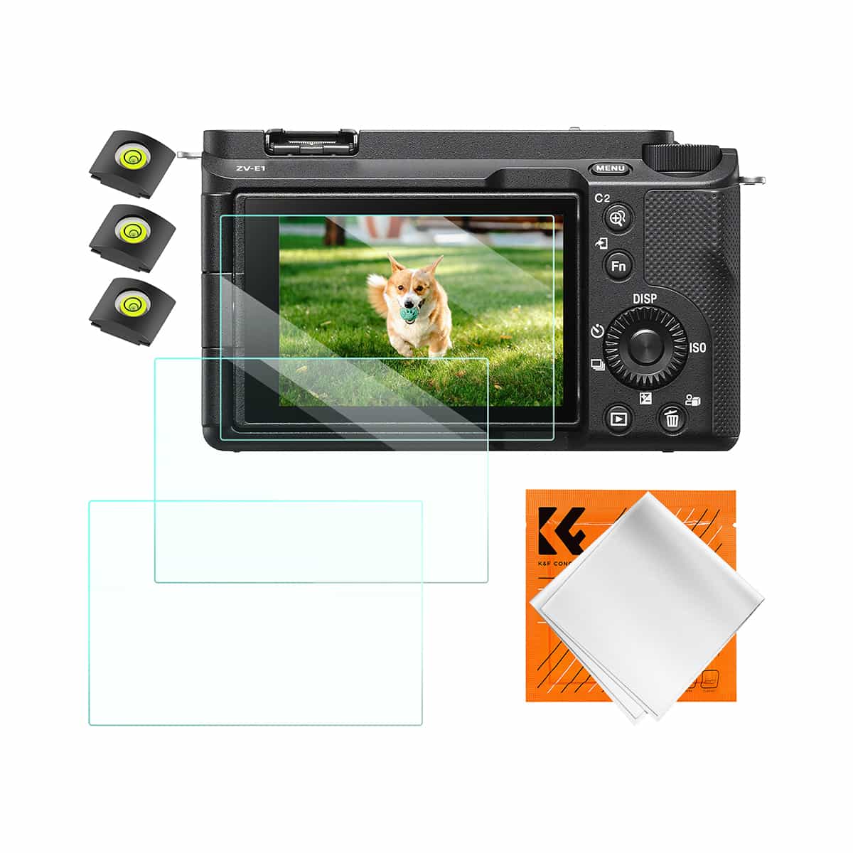 K&F Concept (SKU.2198) 3 Piece Pack Screen Protector for Sony ZV-E1, A7 IV, A6700, A7CII 1