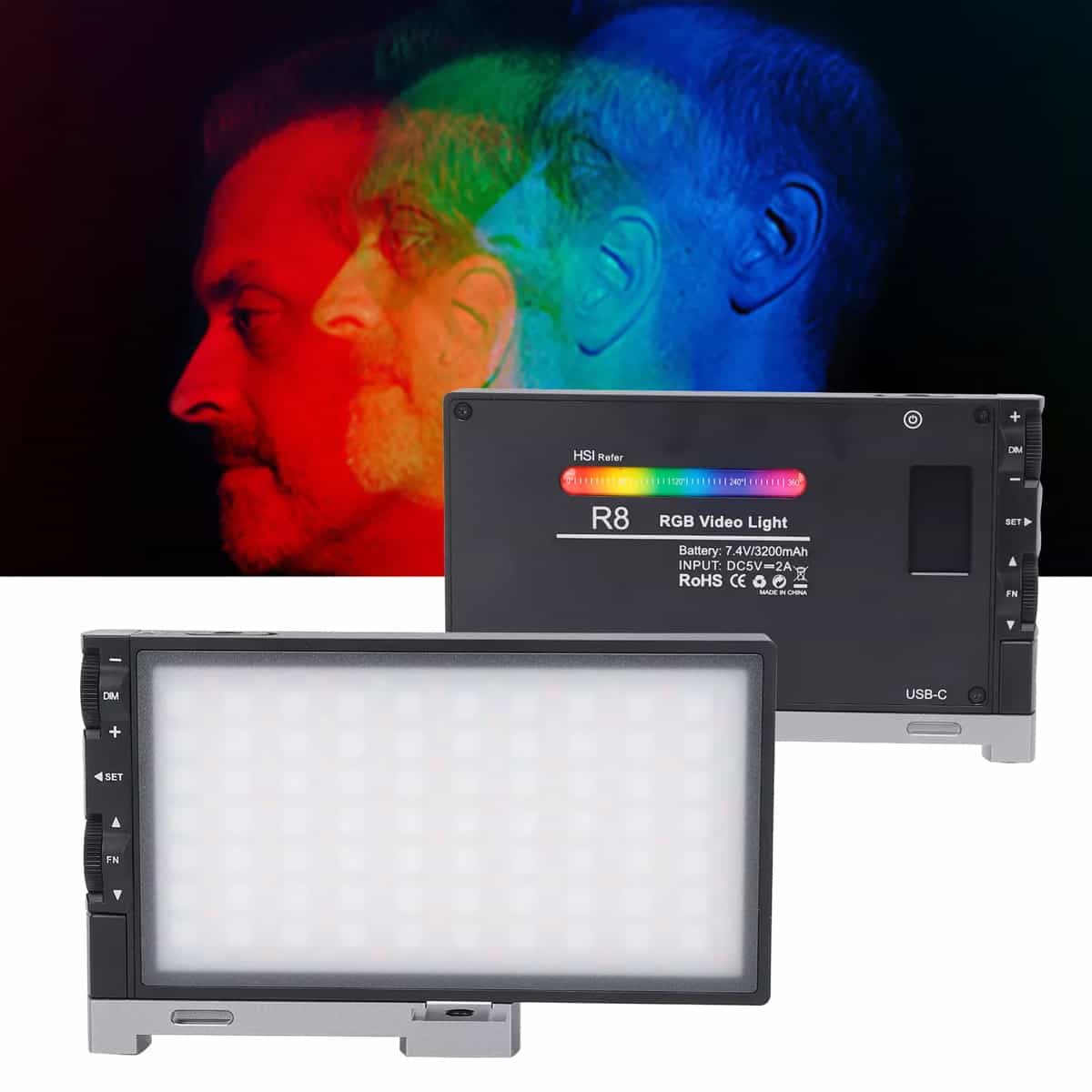 Altson R8 12W RGB LED Video Light 6
