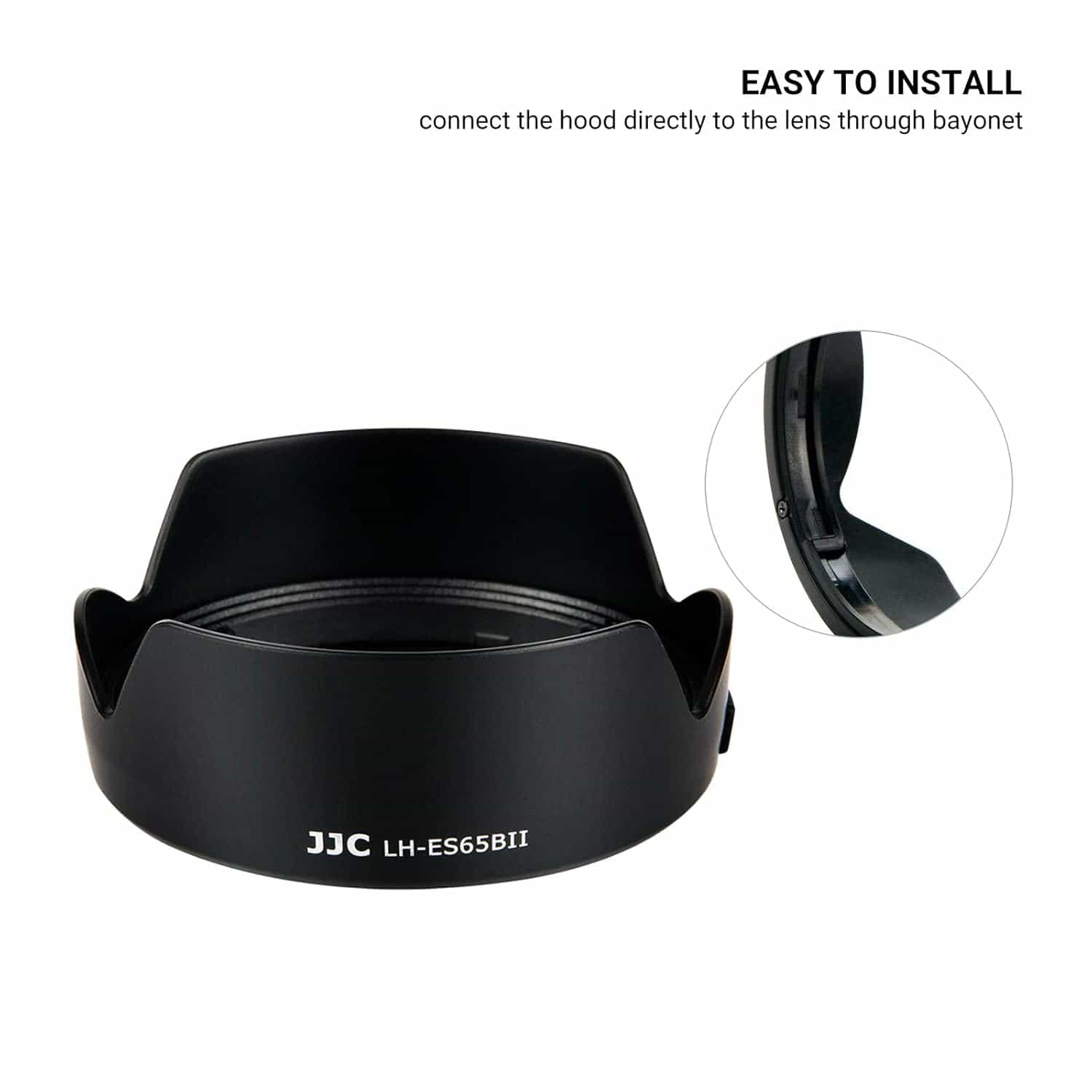 JJC LH-ES65BII (Canon RF 50MM F1.8) Lens Hood 7
