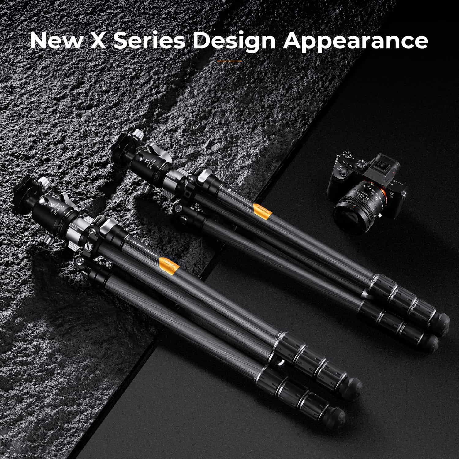 K&F Concept (KF09.116) X Series Carbon Fiber Tripod 3
