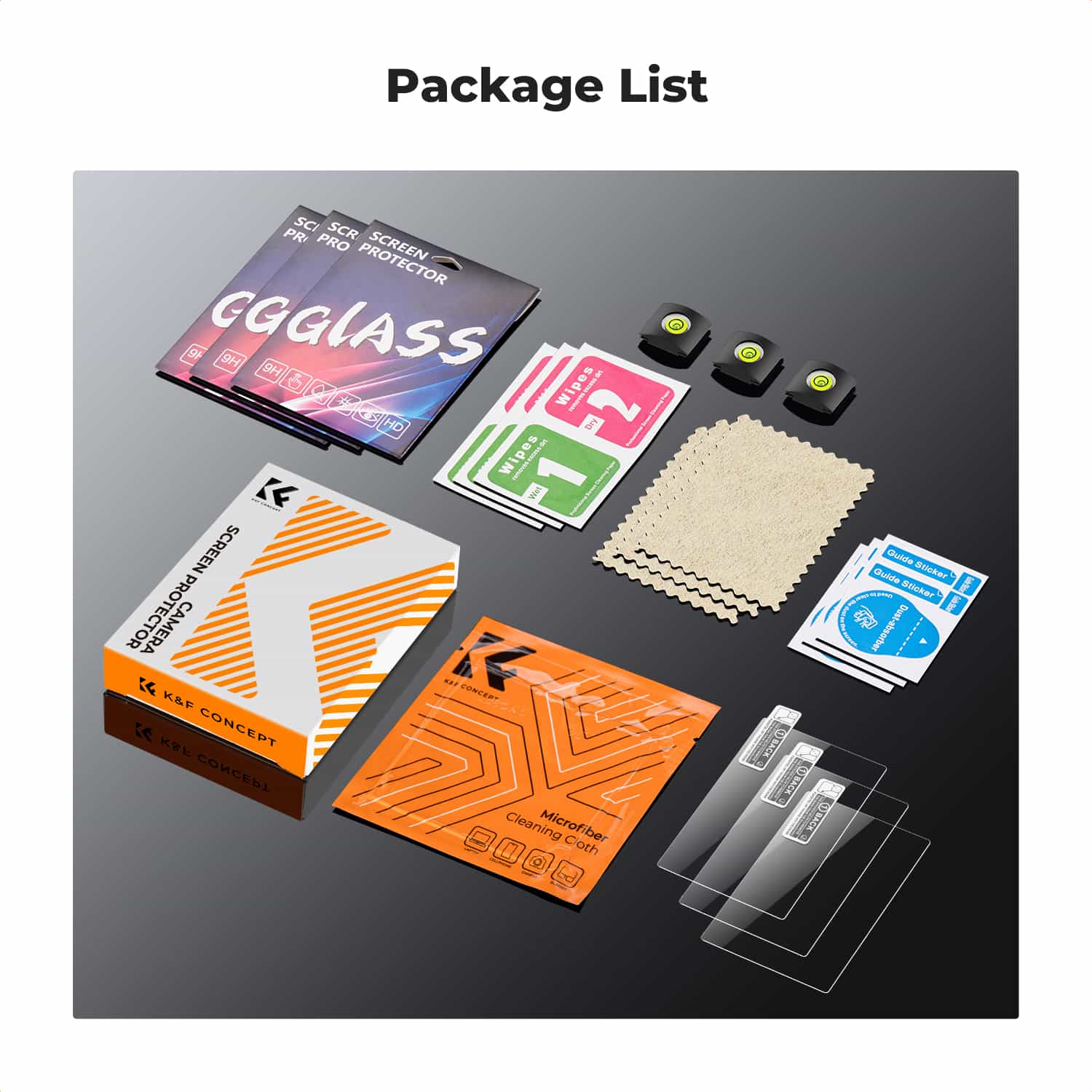K&F Concept (SKU.2194) 3 Piece Pack Screen Protector for Sony A9, A7III, A7R II, 7II, 7S II, A9II, A7R III, A1, RX1R, RX1, RX10IV, A7C , A7S III, A7R IV, RX10 III, RX10 II, RX10, RX100 V, RX100 VA, RX100 IV, RX100II, RX100 4