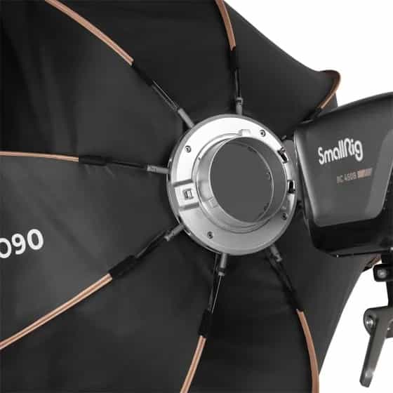 Smallrig (4633) LA-O90 Octagonal Softbox - Fabric Grid, Removeable Diffusers, Wide Compatibility 6