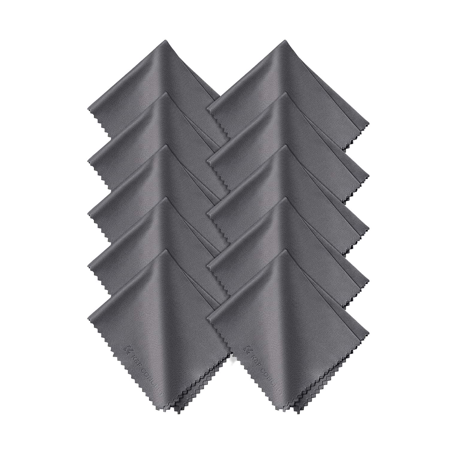 K&F Concept 10 Packs of Needle One Gray Cleaning Cloth 150*180mm