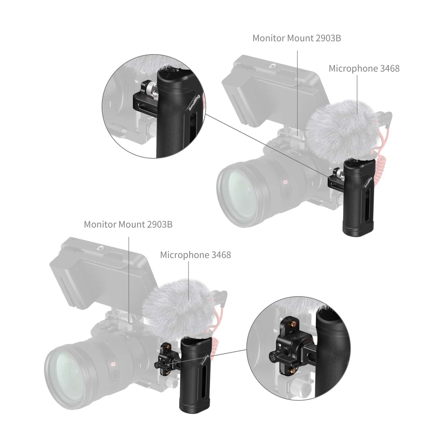 Smallrig (5532) Lightweight mini Side Handle Kit view 2