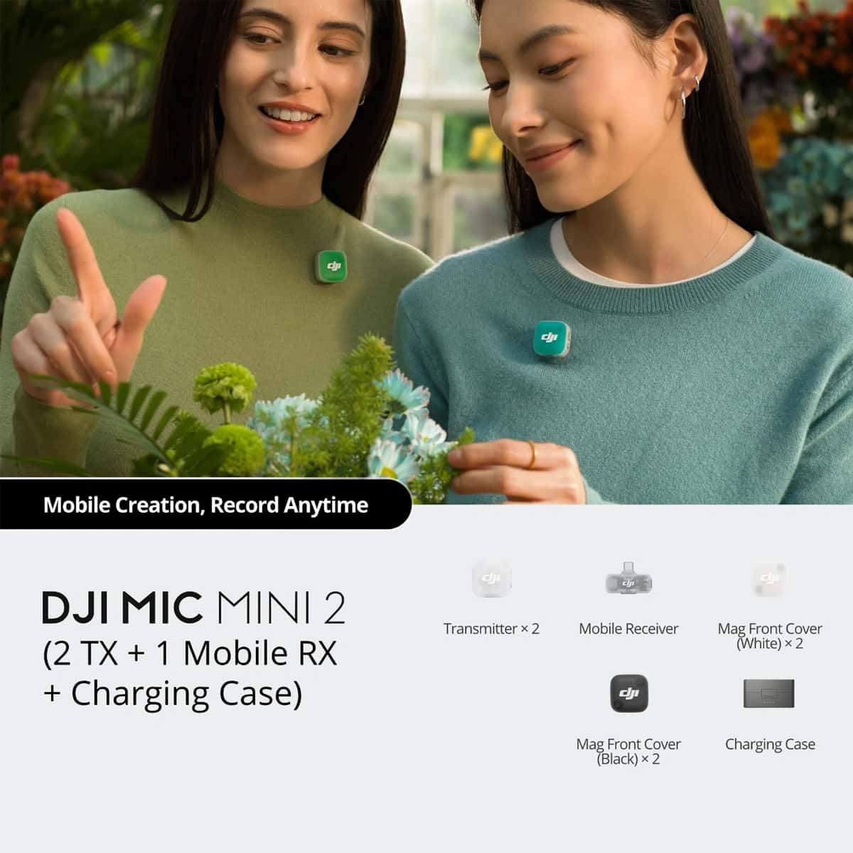 DJI Mic Mini 2 (2TX + 1MRX + CC) view 2