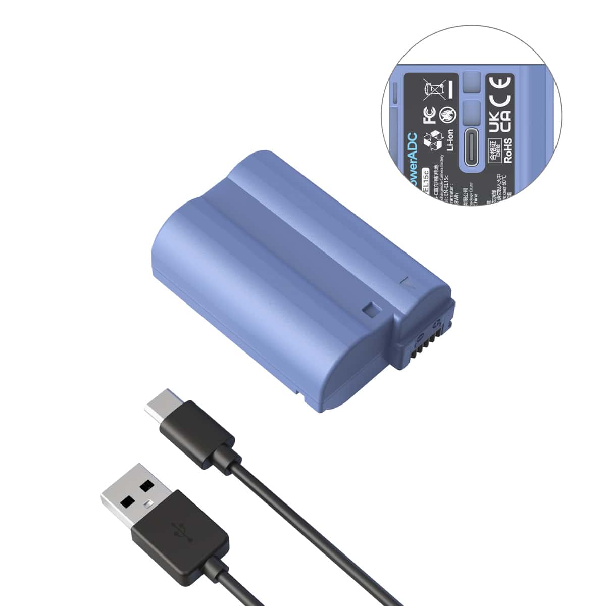 Smallrig (4332) Nikon EN-EL15C USB-C Rechargeable Camera Battery view 2