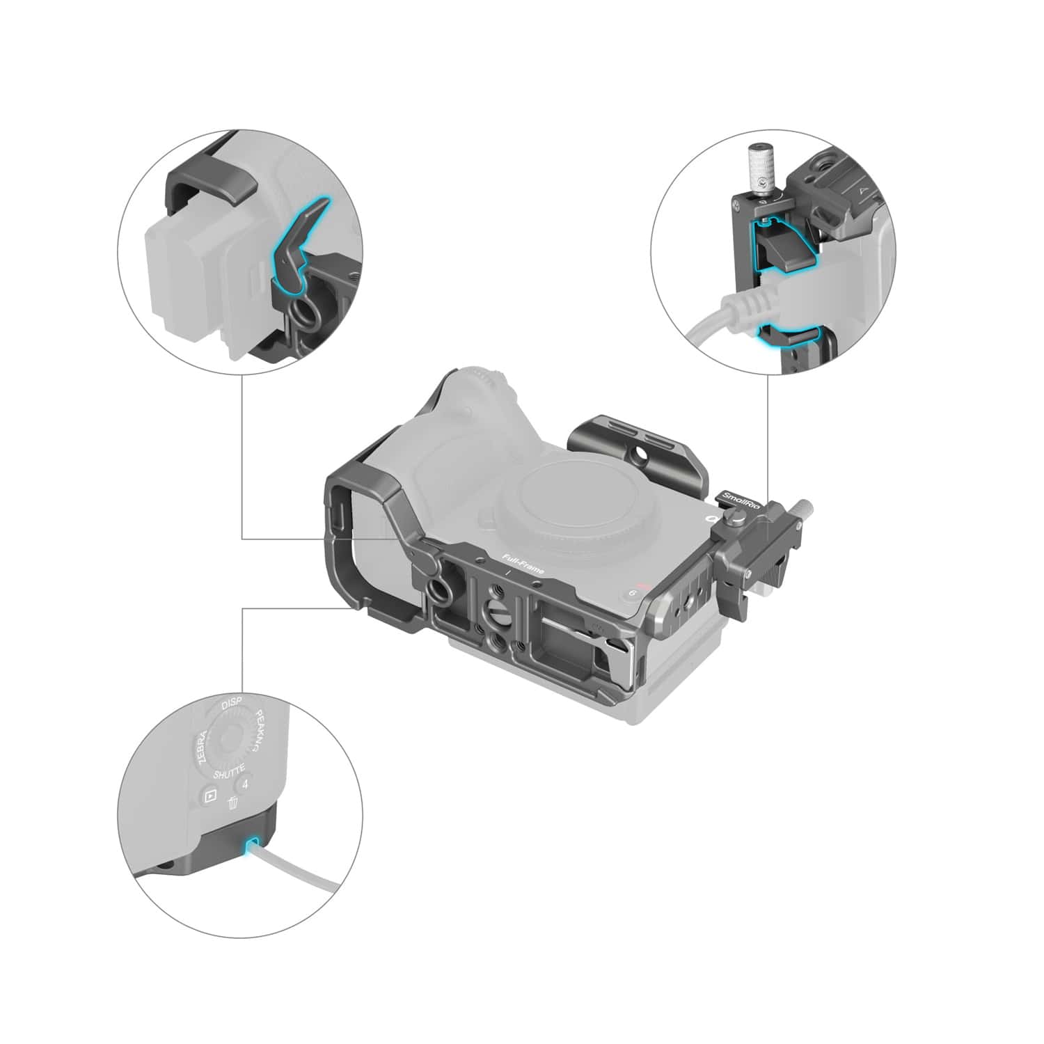 Smallrig (4770) HawkLock Quick Release Cage Kit for Sony FX3 / FX30 view 8