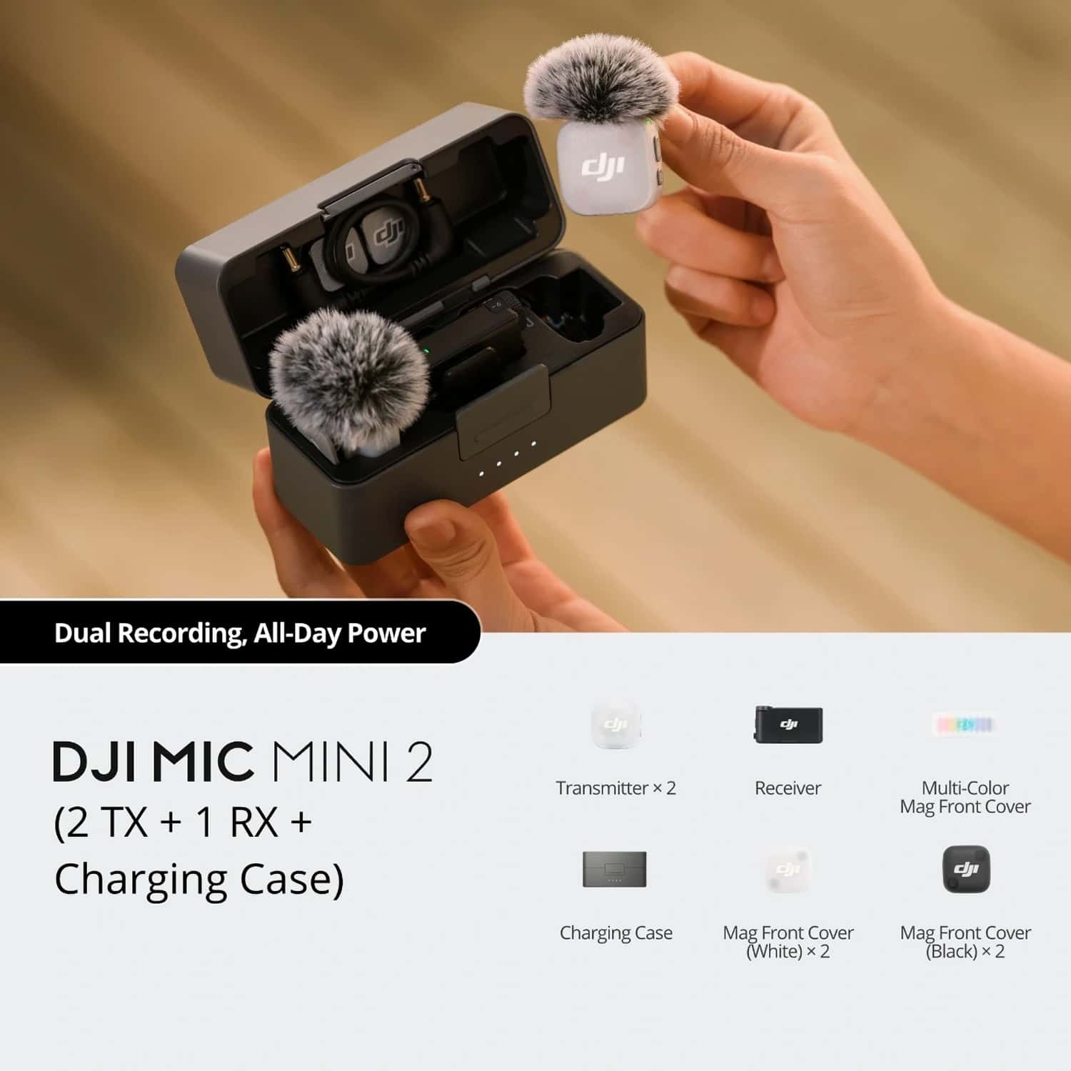 DJI Mic Mini 2 (2TX + 1 RX + CC) view 2