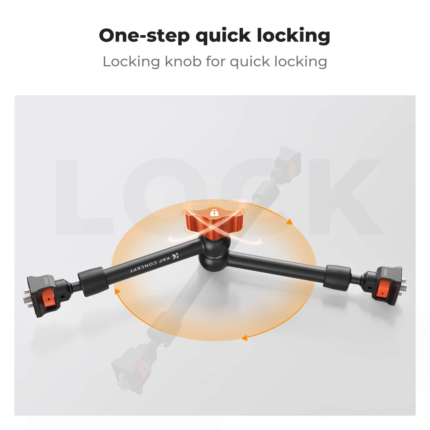 K&F Concept (KF31.132) 11 Inch Articulated Magic Arm and Magic Arm Clamp view 6
