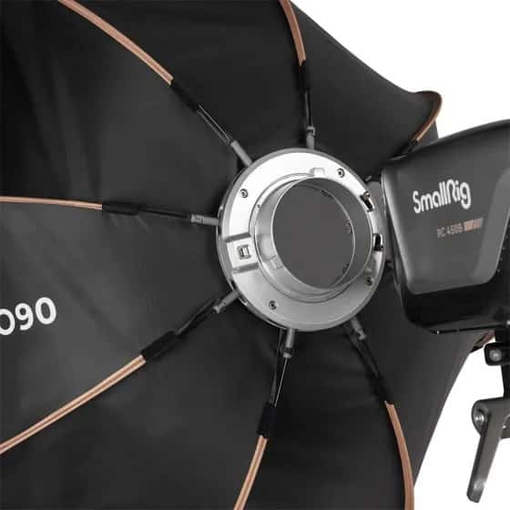 Smallrig (4633) LA-O90 Octagonal Softbox - Fabric Grid, Removeable Diffusers, Wide Compatibility view 6