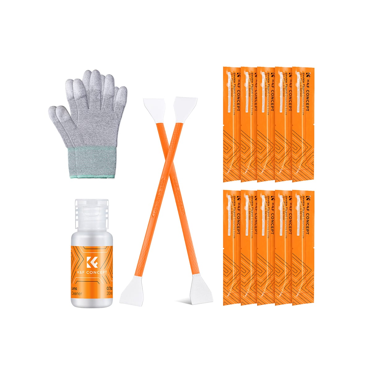 K&F Concept Cleaning Kit with Swabs, Liquid and Gloves - SKU.1960 Cleaner 1
