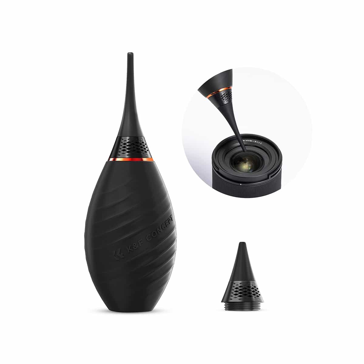 K&F Concept (KF08.041) - Air Blower with Long Nozzle/Short Nozzle Switch Design for Camera and Lenses 1