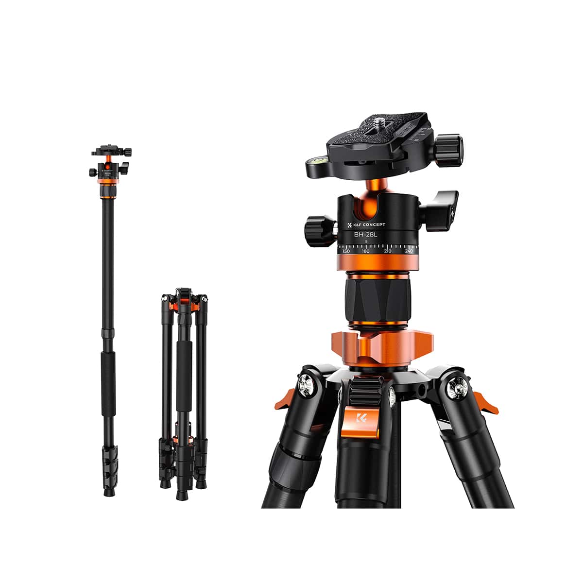 K&F Concept (KF09.089V1) Aluminum Tripod