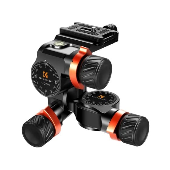 K&F Concept (KF31.047) 3-Way Geared Tripod Head 1